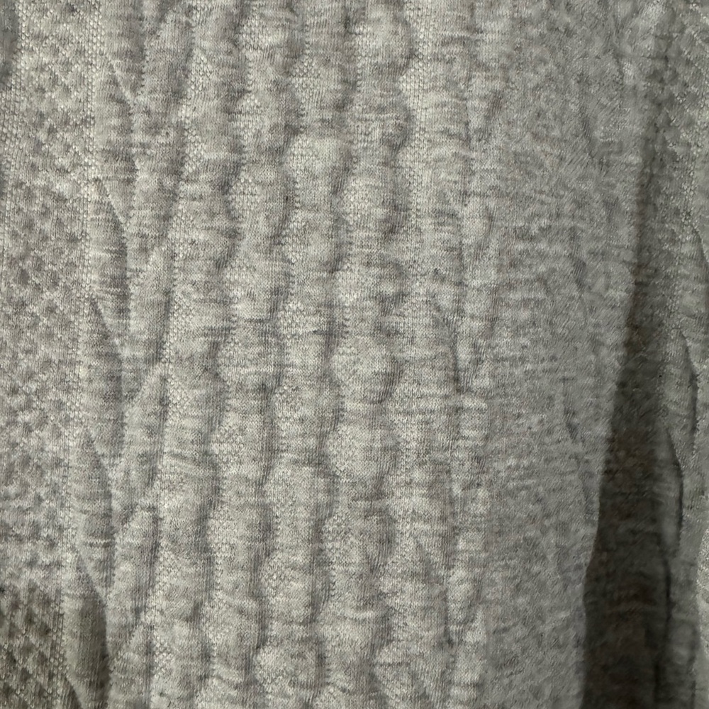 SHEIN Gray Long Sleeve Cable Knit Dress - Picture 5 of 6